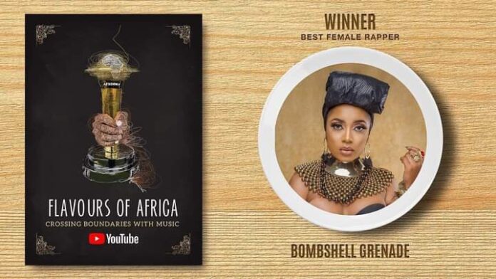 Bombshell Wins Best Female Rapper At This Years AFRIMMA's