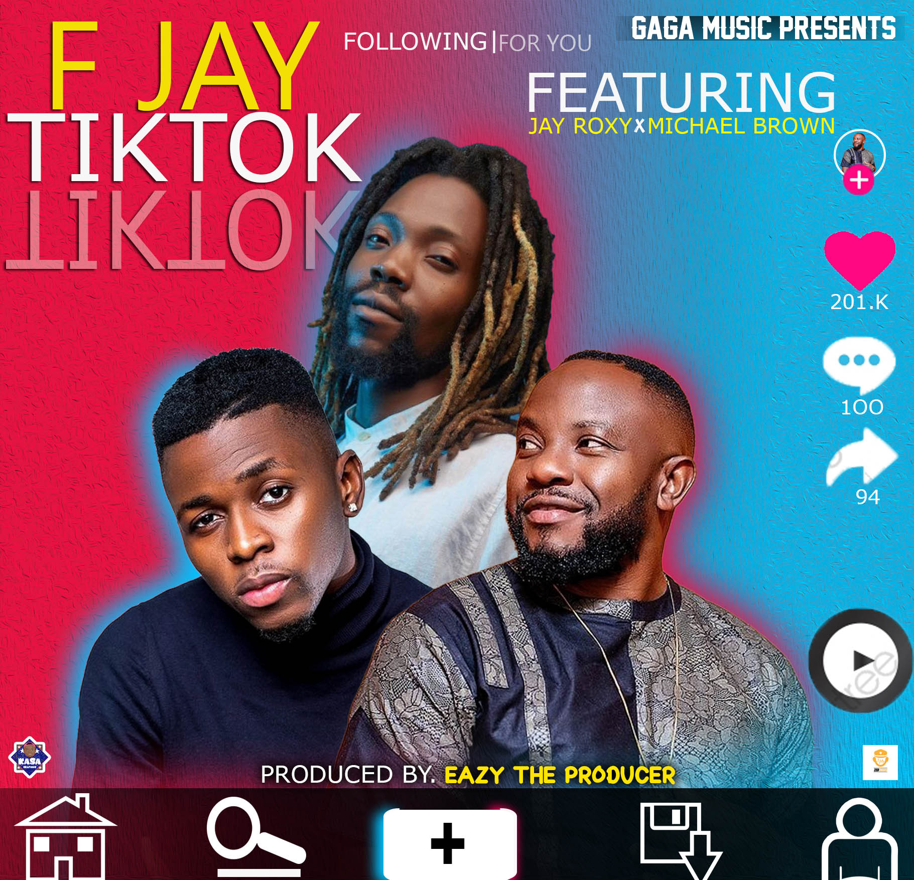 F Jay ft. Jay Rox & Michael Brown -Tik Tok Mp3