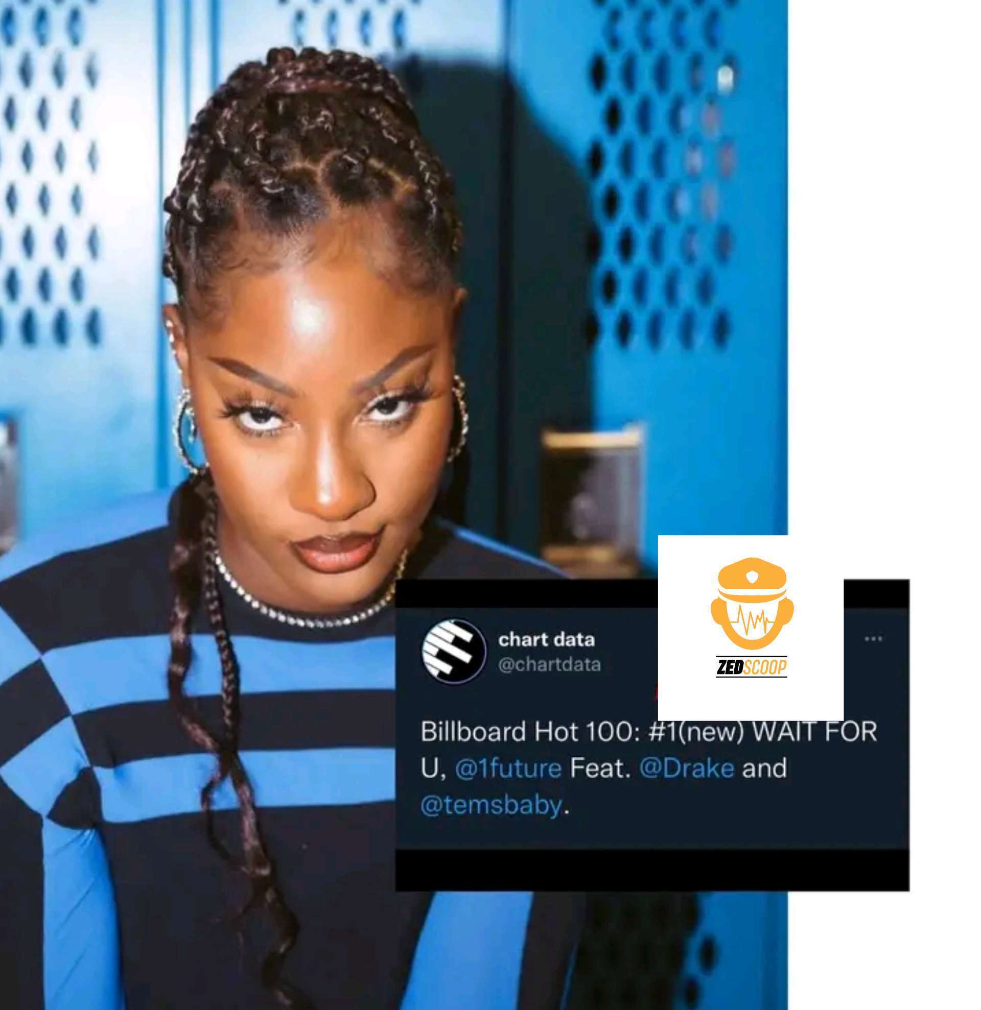 Tems becomes the first Nigerian artiste to debut at No #1 on the Billboard Hot 100 charts