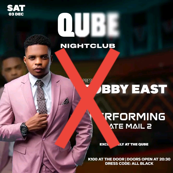 Bobby East Apologizes For Qube Cancelled Show