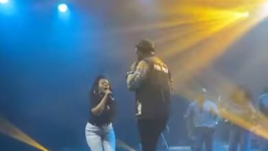 Esther Chungu Surprises Fans, Joins Pompi On Stage