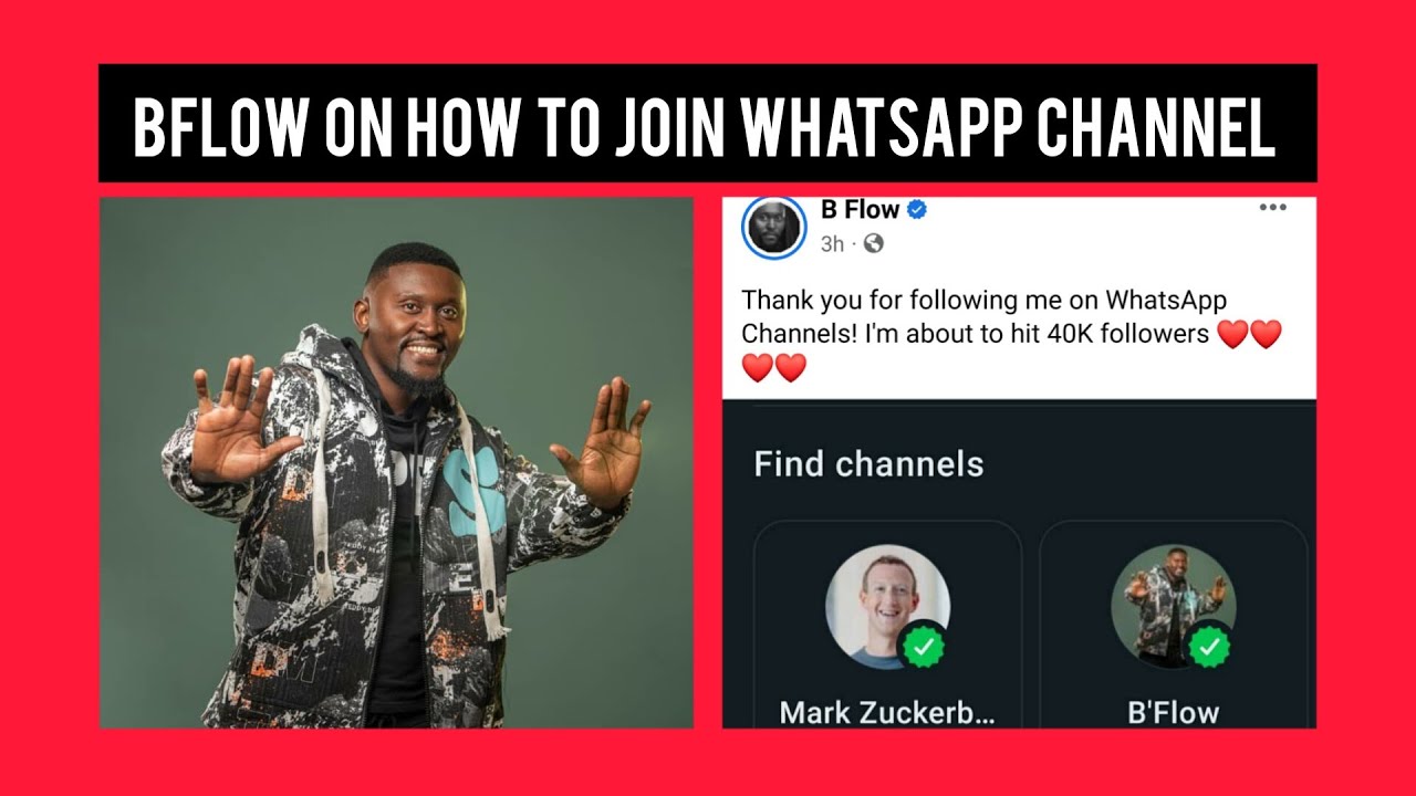 Watch B'Flow Teaches Artists On How To Make WhatsApp Channel