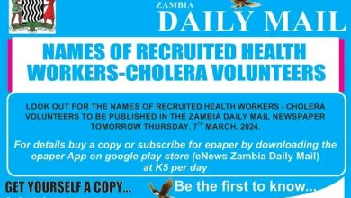 Names Of Recruited Health Workers-Cholera Volunteers Are Out