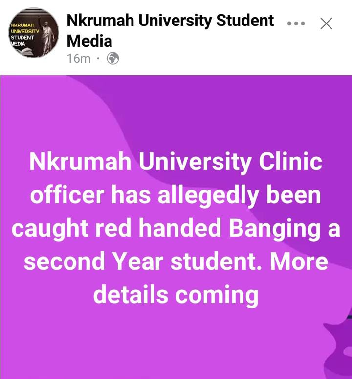 Watch Nkrumah University riot as medical offer caught in dodix in school clinic with student