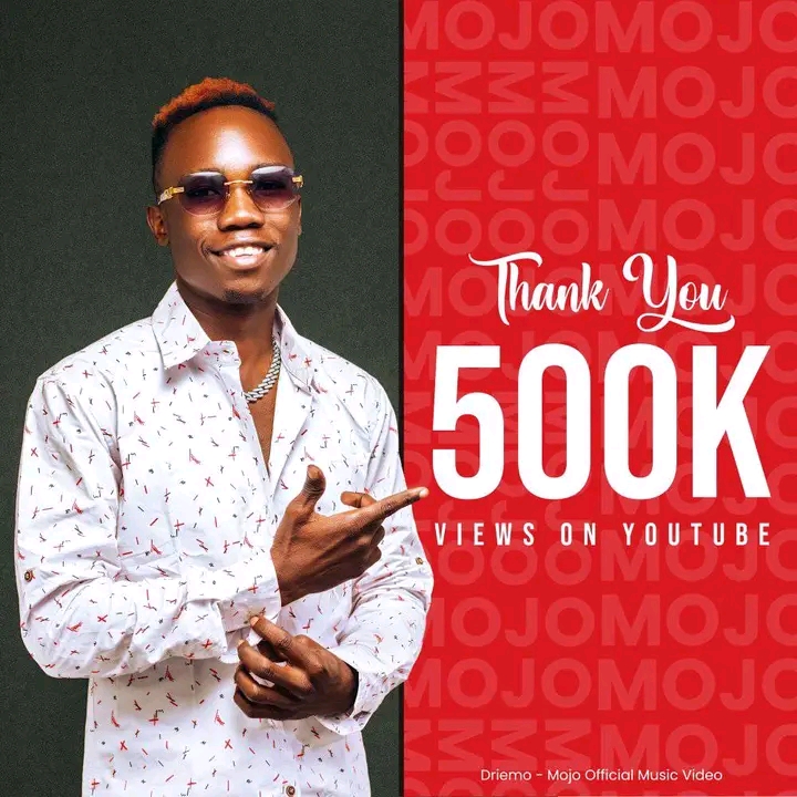 Mojo by Driemo reaches 500K views on YouTube within a month.