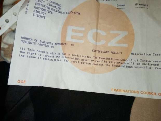 Online payment for ECZ Results Verification - Zambia Army, ZAF, ZNS & ZCS Recruitment.