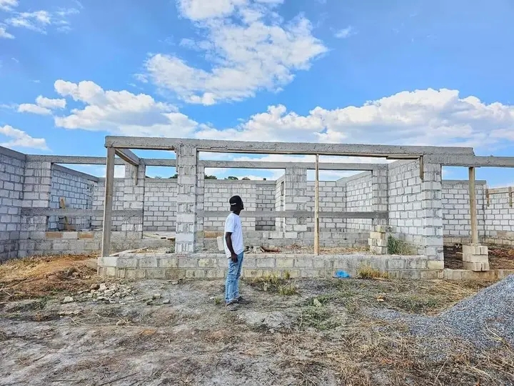 Chile One Mrzambia Shares Photos Of His Skeleton House He Is Building (See Details)