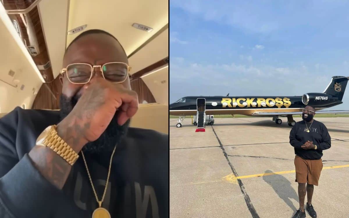 Rick Ross Flaunts His 'Billion-Dollar' Private Jet