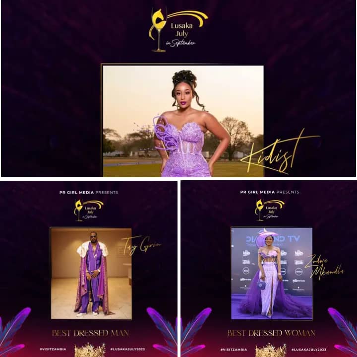 Kidist Kifle, Tay Grin & Zodwa Win As PR Girls Best Dressed