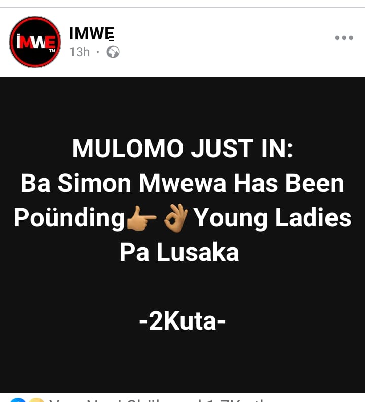 Simon Mwewa Accused Of Doding Young Ladies - See Details