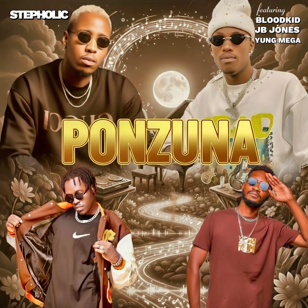 Stepholic ft. Blood Kid YVOK, JB Jones & Yung Mega - Ponzuna